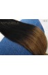 110 Gram 18" Hair Weave/Weft Colour #1B/8 Off Black to Golden Brown Dip Dye/Ombre (Full Head)